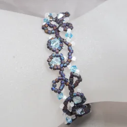 Bracelet S Black brass - Arabesque Selena - Bracelet S Black brass - Laiton noir